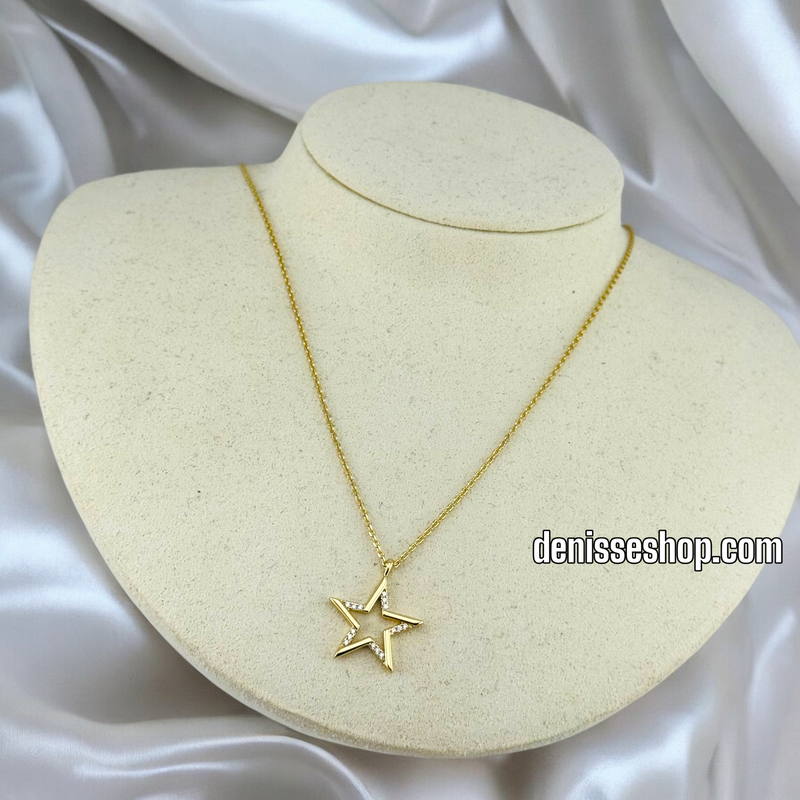 14K / WOMEN CUTE STAR NECKLACE N99