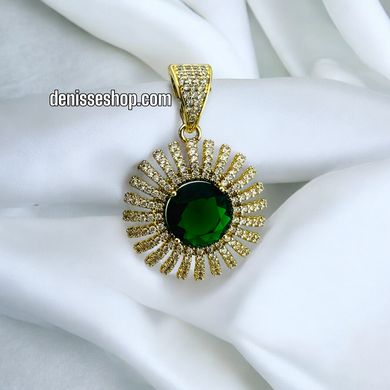 14K GREEN PENDANT P428