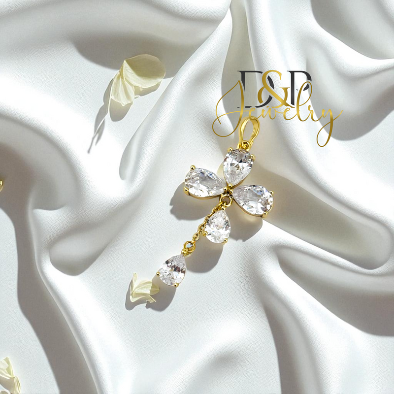 14K FLOWER PENDANT P842