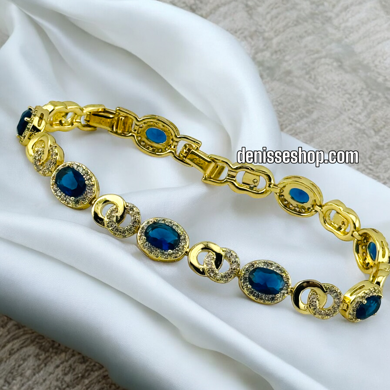 14K BLUE DESIGN BRACELET BR493