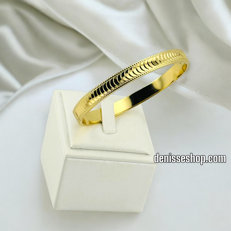 14K FASHION GOLD BANGLE BR485