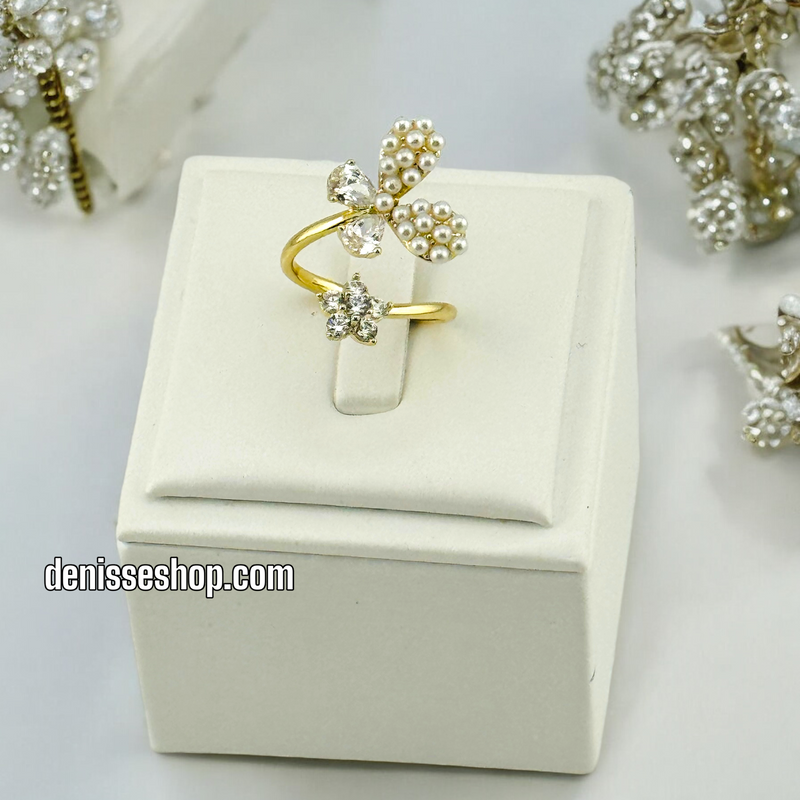 14K BUTTERFLY ADJUSTABLE RING RG230