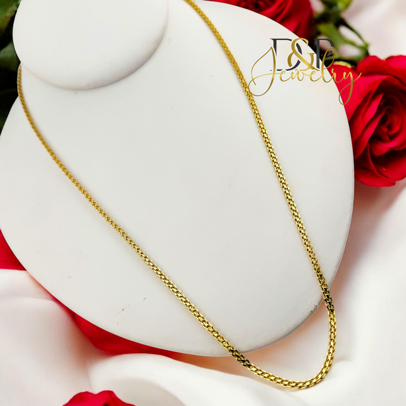 14K FANCY THIN CHAIN 2MM CH125