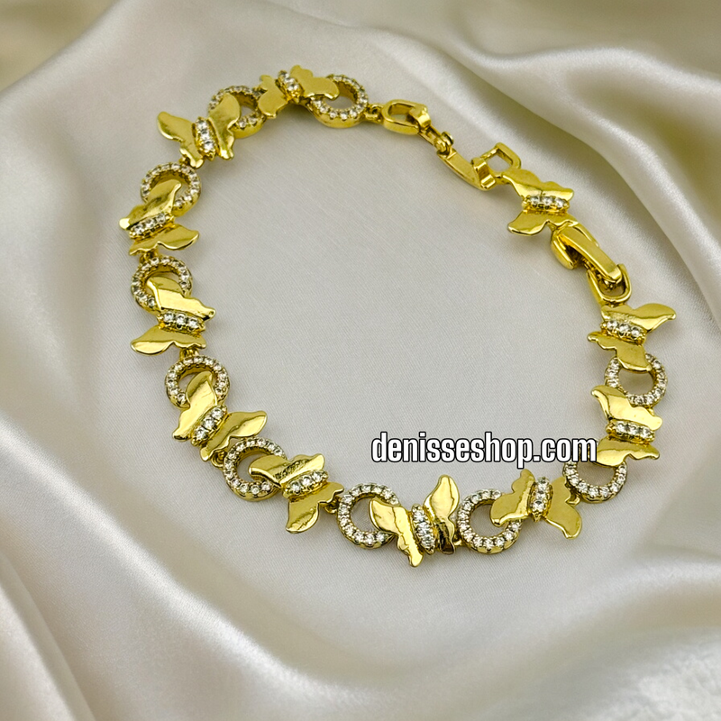 14K BUTTERFLY BRACELET BR402