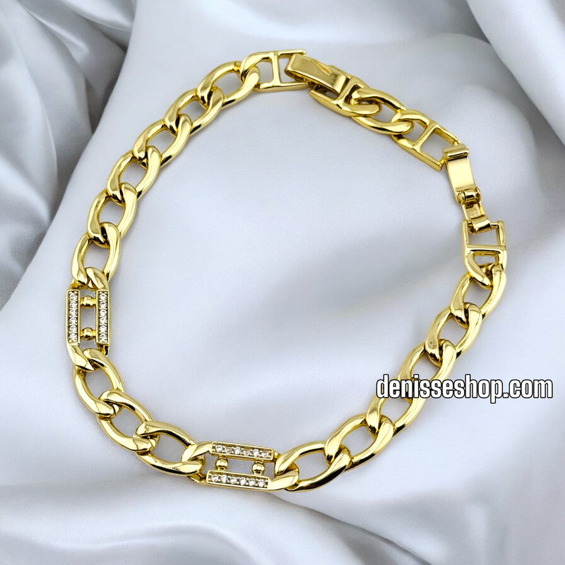 14K GOLD DESIGN / DIAMONDLINKS BRACELET BR640