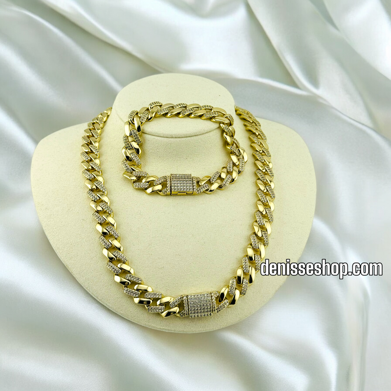 14K DIAMOND MONACO WITH BRACELET SET N33