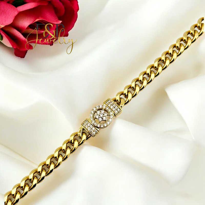 14K CUBAN FASHION BRACELET BR704
