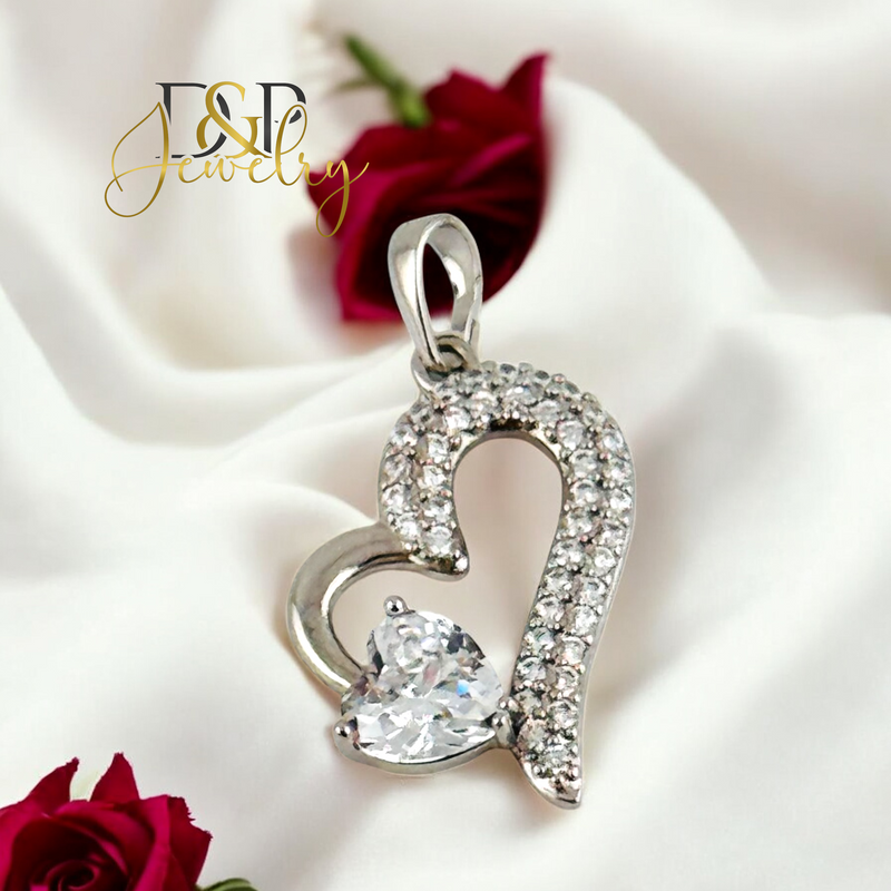 SILVER HEART PENDANT P853