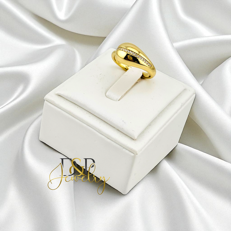14K GOLD DROP RING RG415