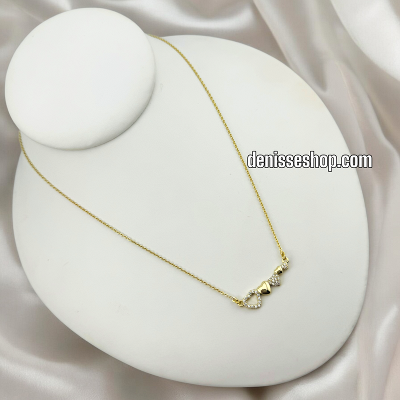 14K HEARTS NECKLACE 18&