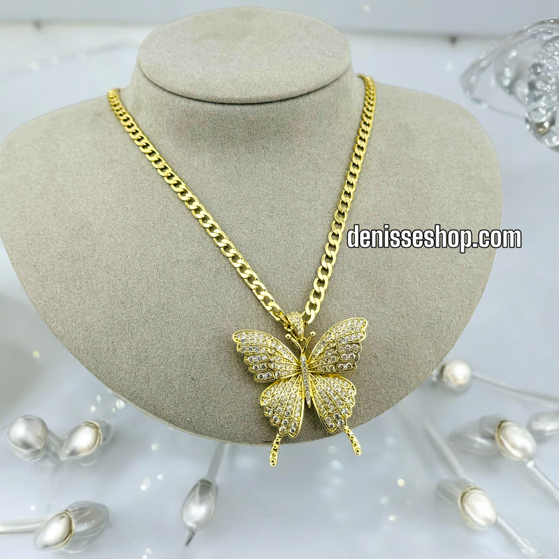 14K BUTTERFLY PENDANT P405