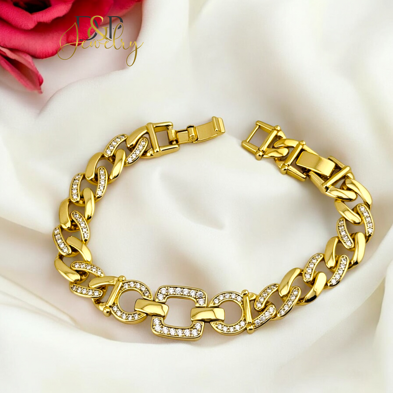 14K CHUNKY DIAMONDS BRACELET BR698