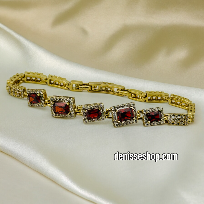 14K RED BRACELET BR350