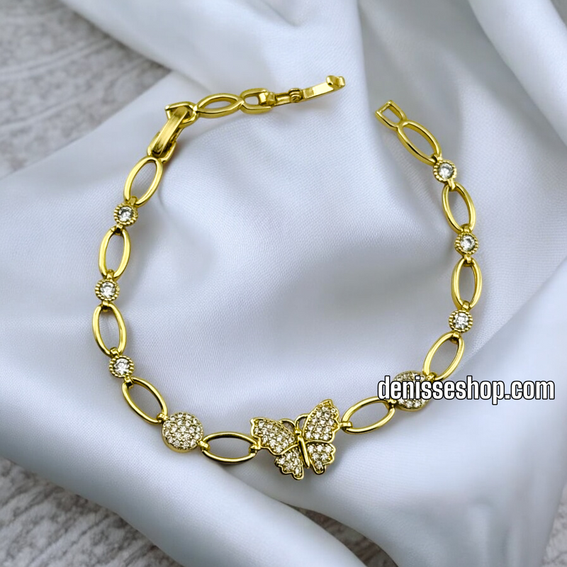 14K /WOMAN BUTTERFLY BRACELET BR594