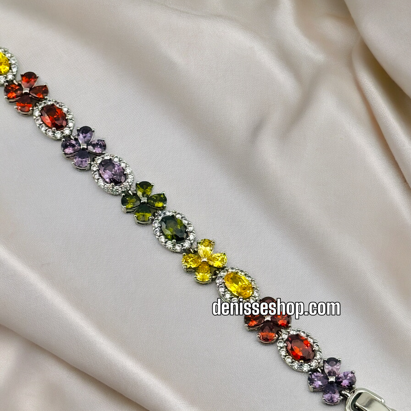 SILVER COLORFUL BRACELET BR409