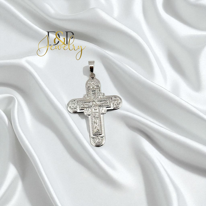 14K SILVER/CROSS PENDANT P910
