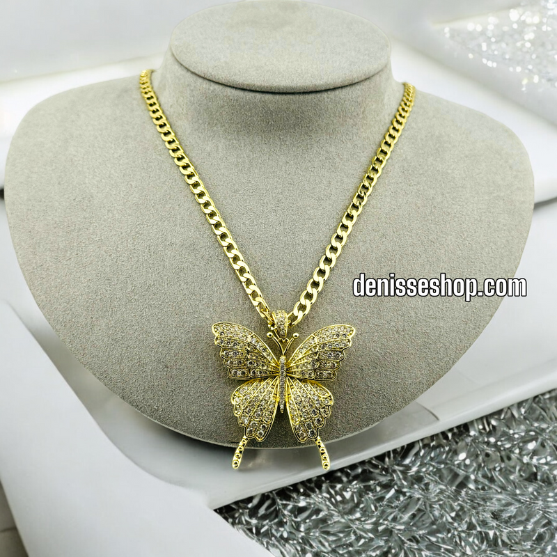 14K BUTTERFLY PENDANT P405