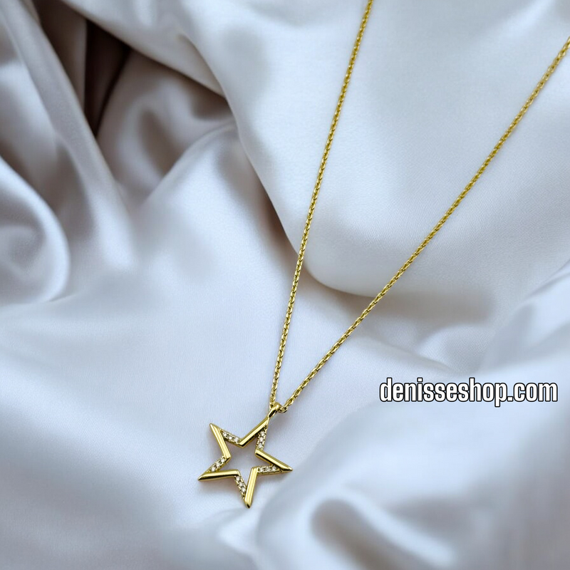 14K / WOMEN CUTE STAR NECKLACE N99