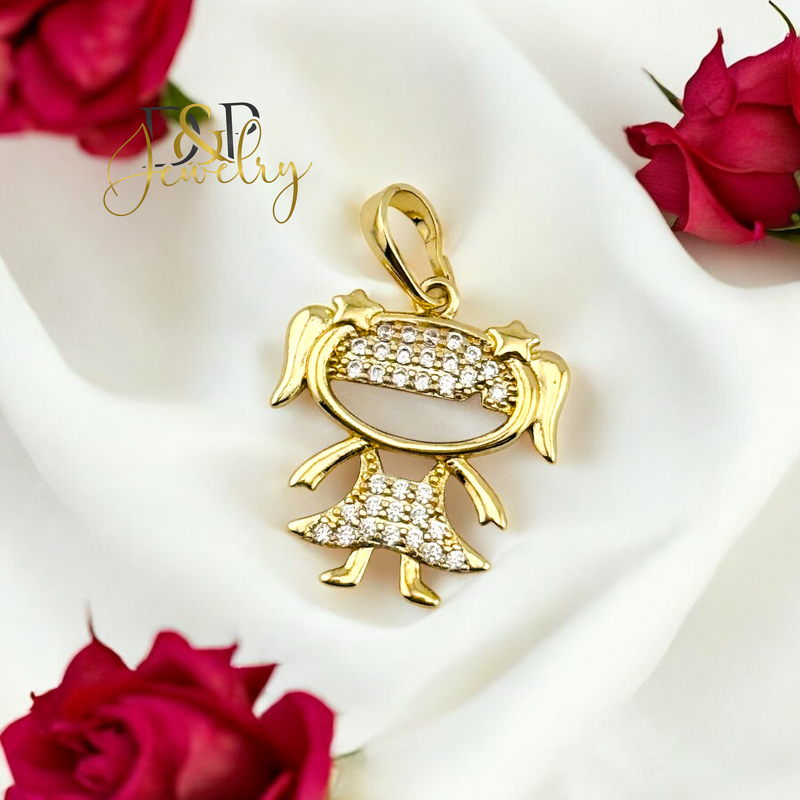14K GIRL PENDANT P822