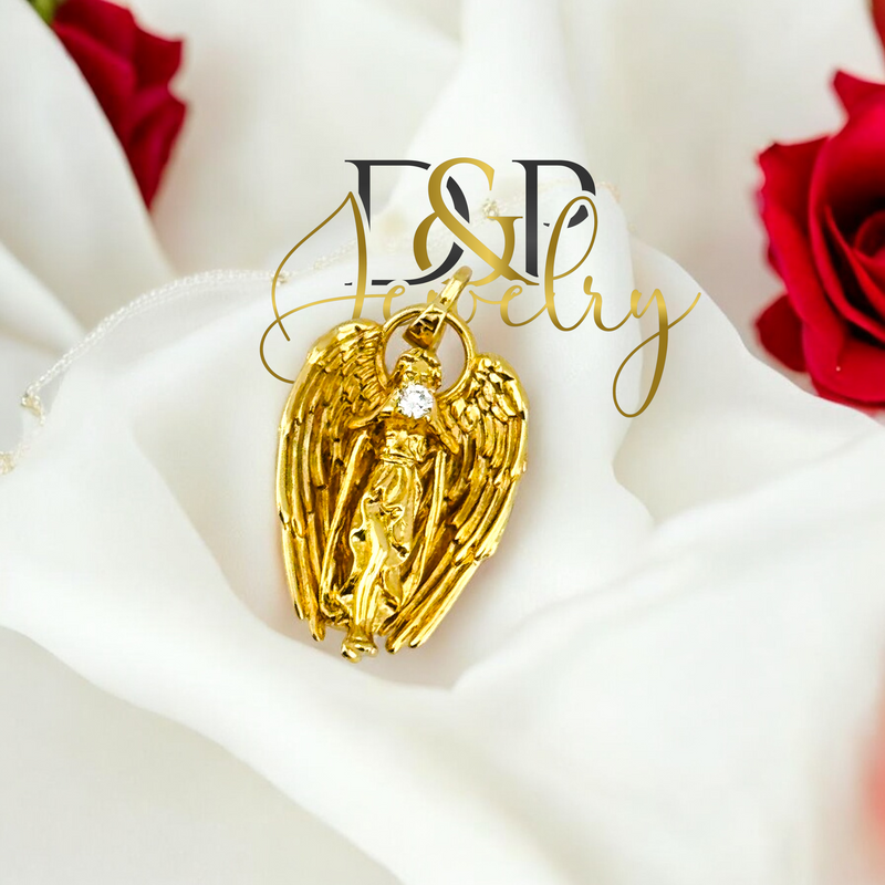 14K ANGEL PENDANT P782