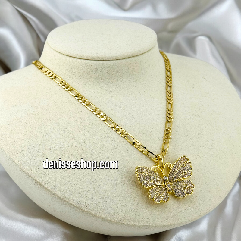 14K SHINY BUTTERFLY PENDANT P510