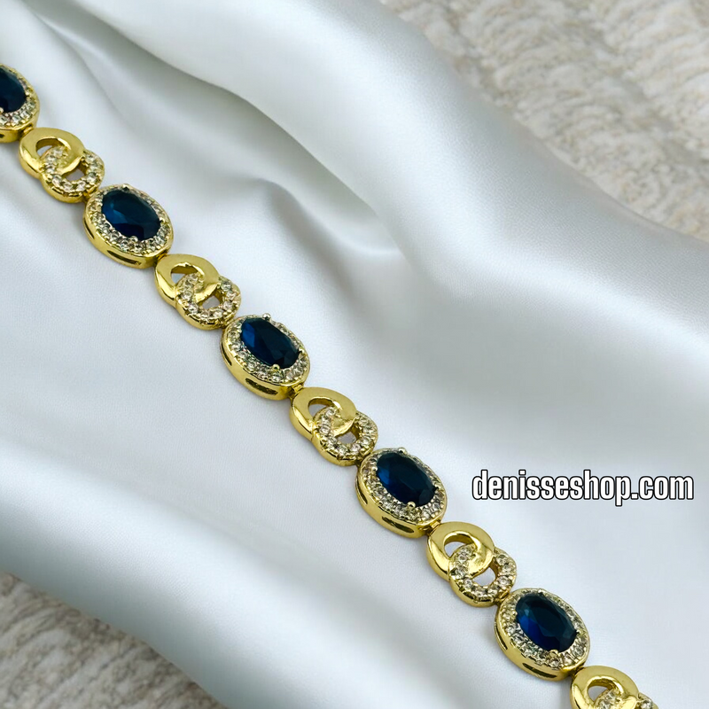 14K BLUE DESIGN BRACELET BR493