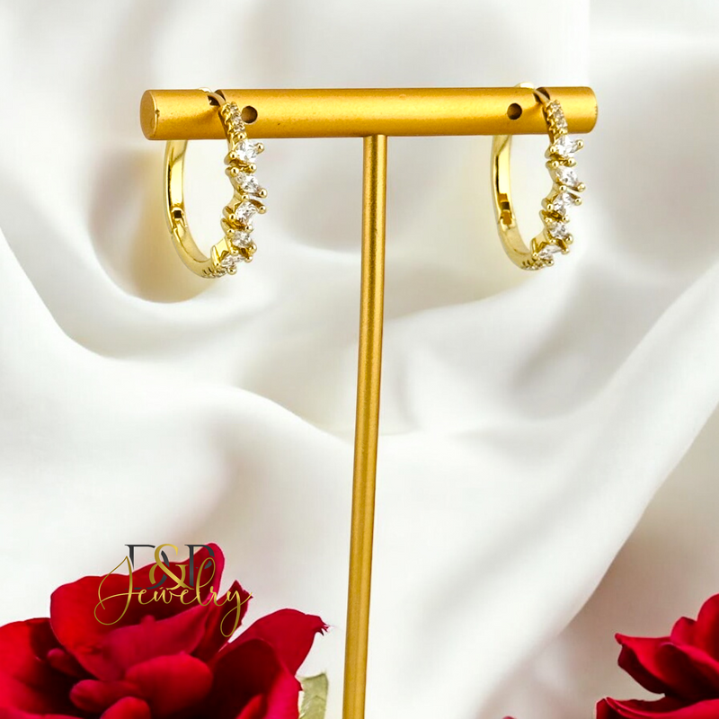 14K FANCY THIN HOOP HP699