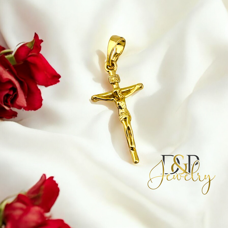 14K SMALL CRUCIFIX PENDANT P841