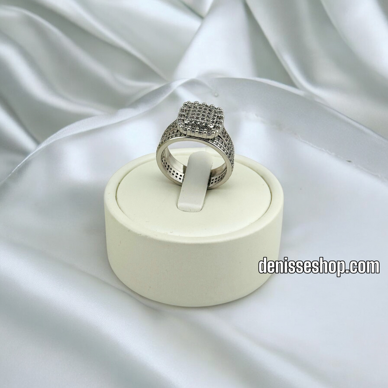 14K WOMEN/SILVER FASHION DOUBLE RING RG328