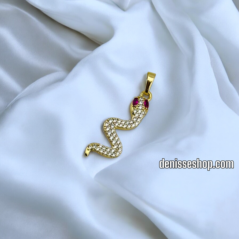 14K /   SNAKE PENDANT P596