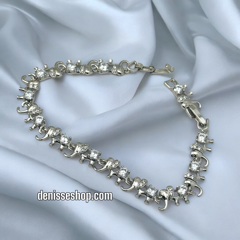 SILVER ELEPHANT BRACELET BR627