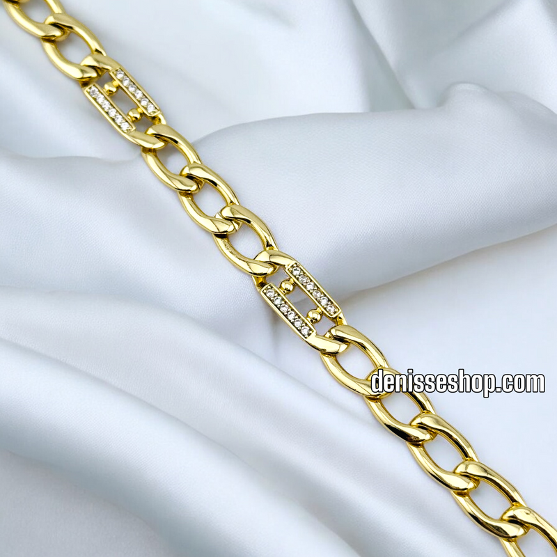 14K GOLD DESIGN / DIAMONDLINKS BRACELET BR640