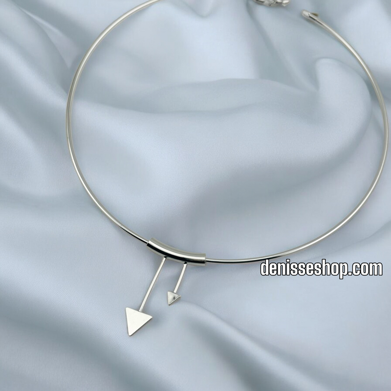 SILVER OMEGA NECKLACE N206