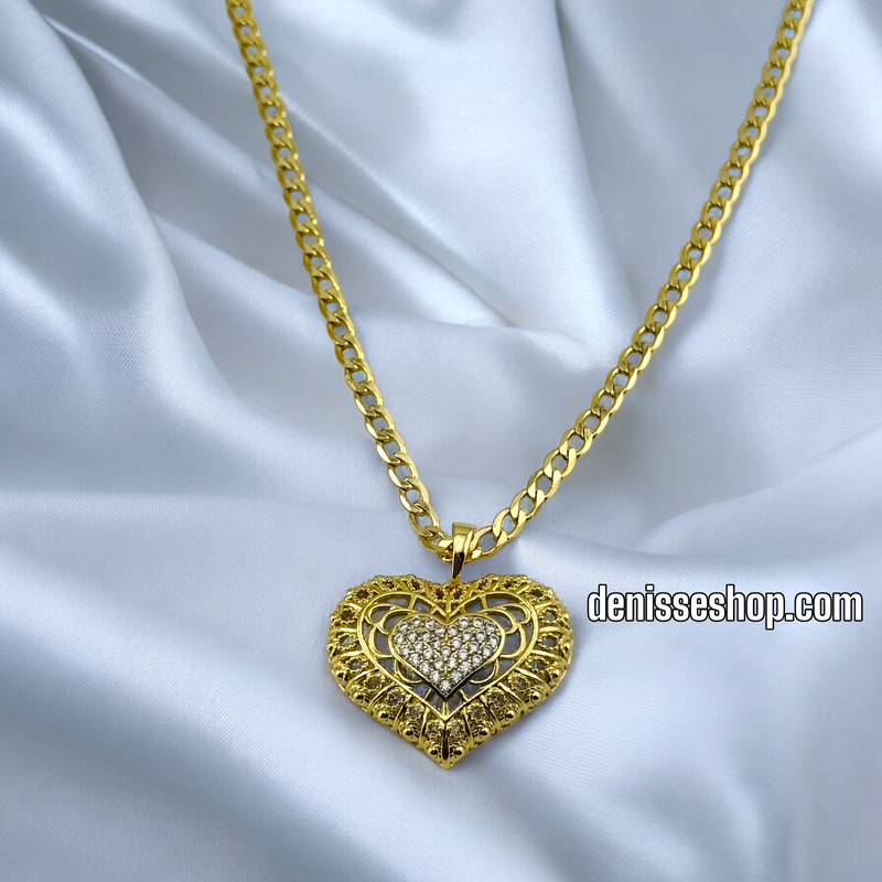 14K HEART PENDANT P515