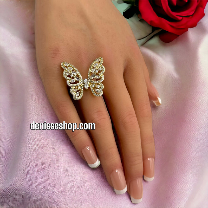 18K Butterfly Elegant Ring RG86