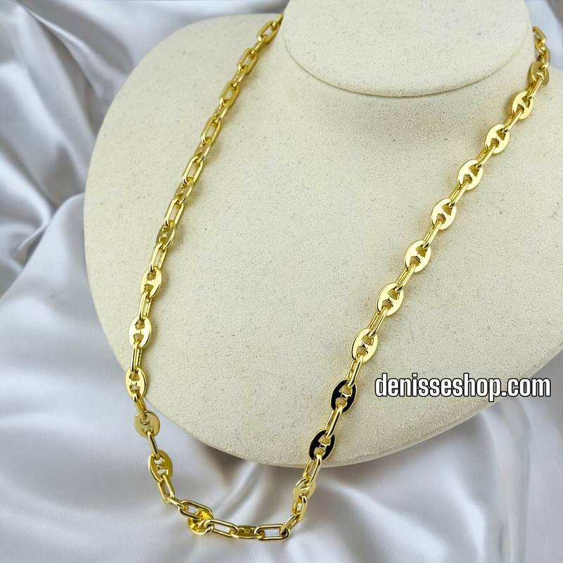 14K CHAIN PIG NOSE LINK CH028