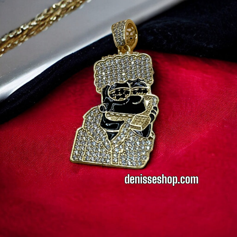 14K HIP HOP MEN PENDANT P244 (CHAIN NO INCLUDED)