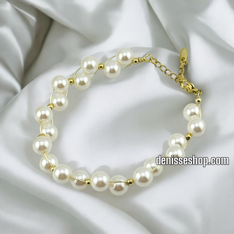 14K FASHION PEARL BRACELET BR497