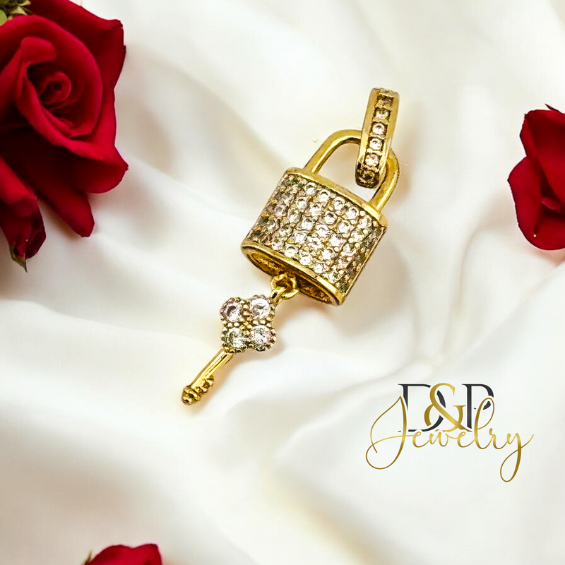 14K LOCK PENDANT P865