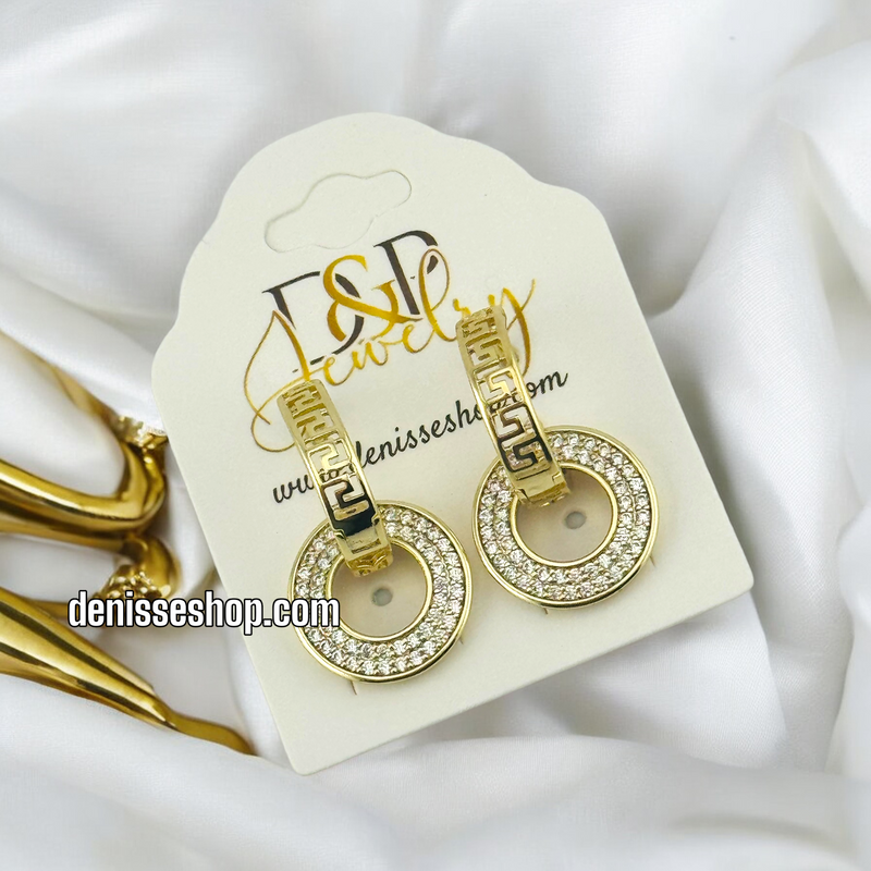 14K ELEGANT FASHION HOOPS HP478