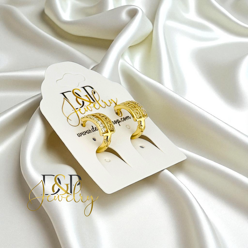 14K GOLD FASHION HOOP EARRING HP740