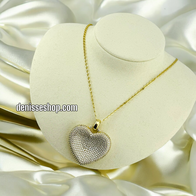 14K HEART NECKLACE N26