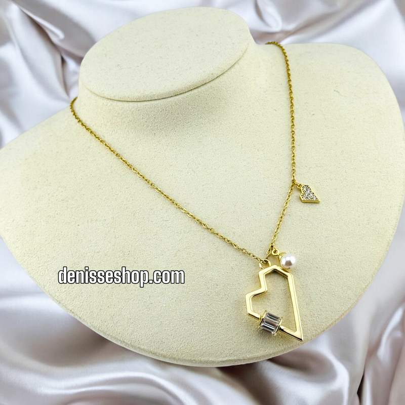 14K GOLD / FUNNY HEART NECKLACE  N63