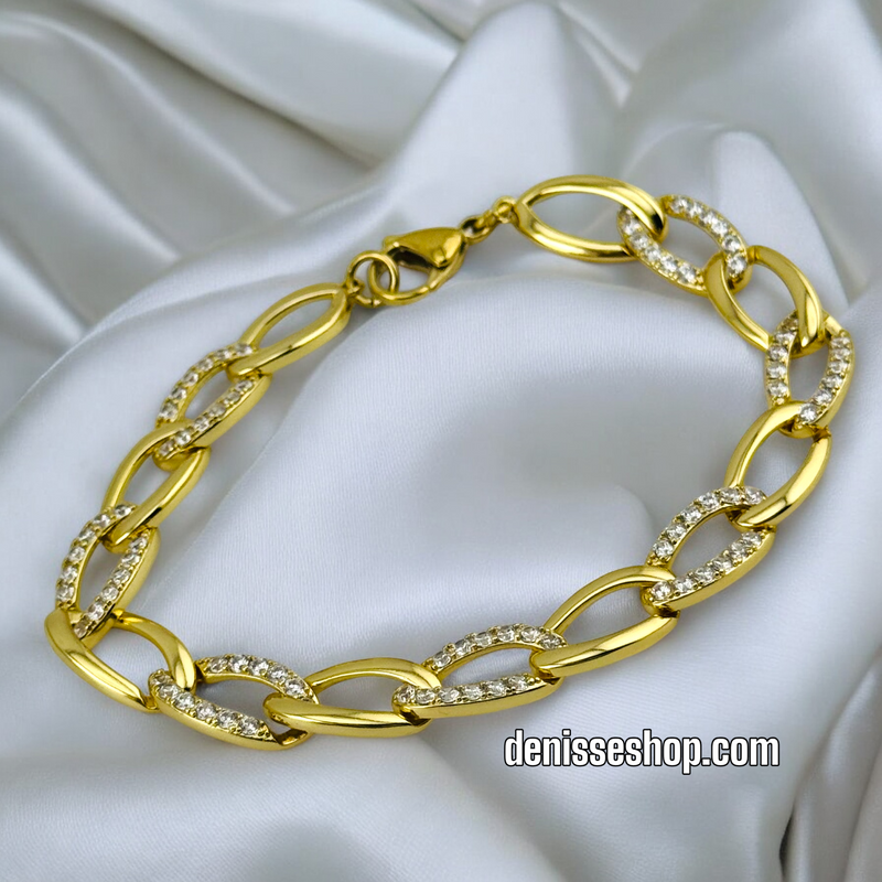 14K /WOMAN BLING LINK BRACELET BR585