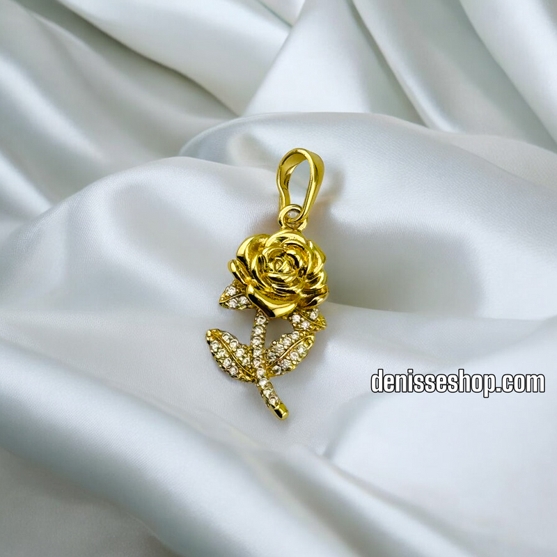 14K / GOLD ROSE PENDANT P578