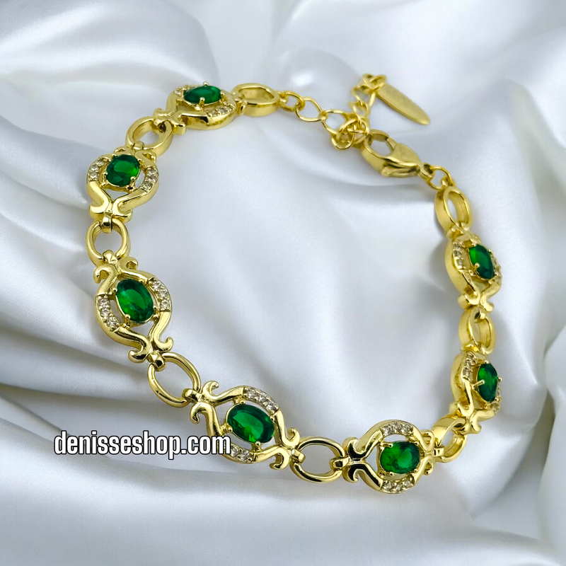 14K GREEN BRACELET BR428