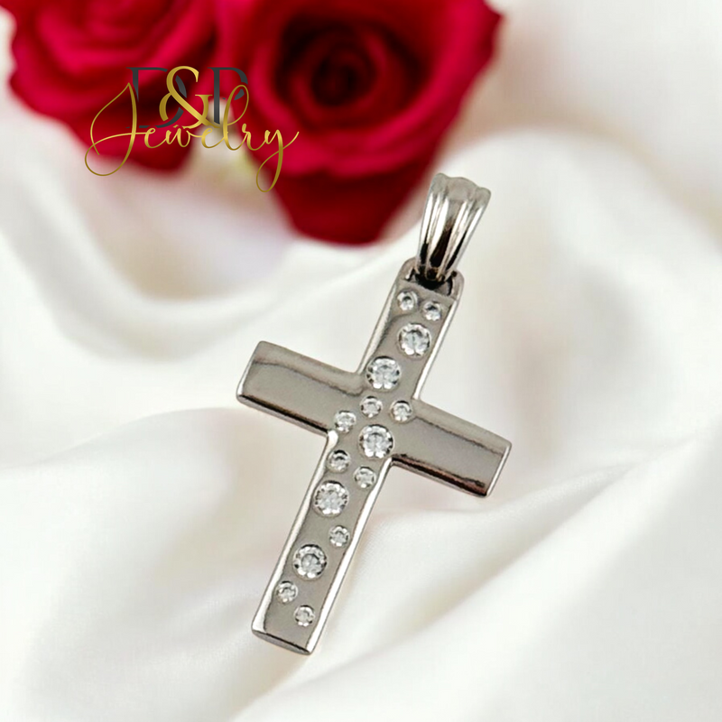 SILVER SMALL CROSS PENDANT P852