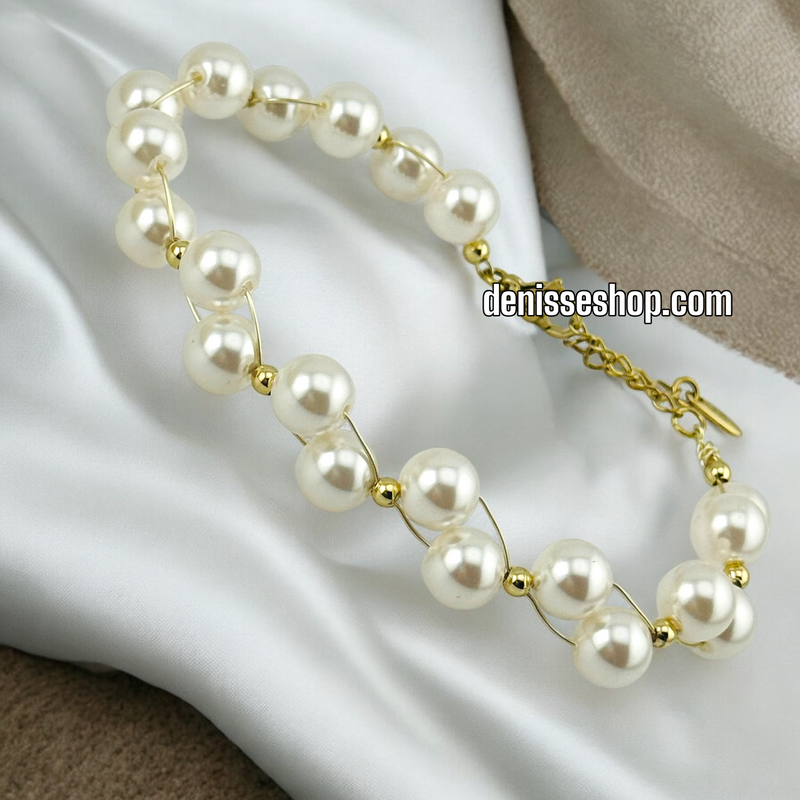 14K FASHION PEARL BRACELET BR497