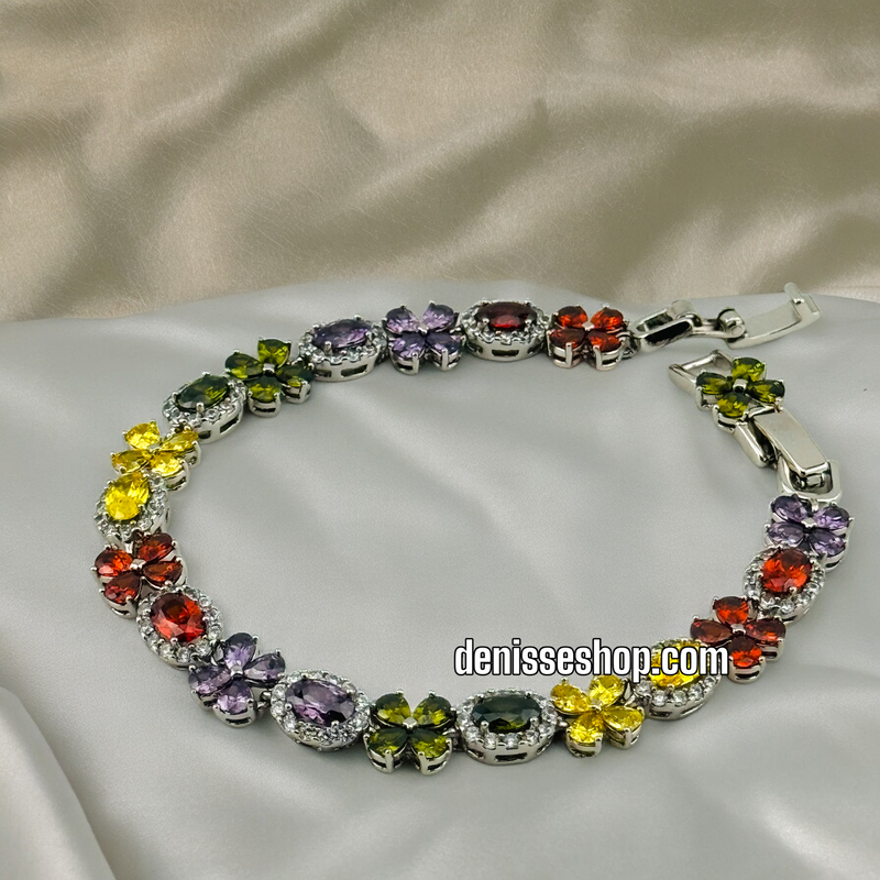 SILVER COLORFUL BRACELET BR409