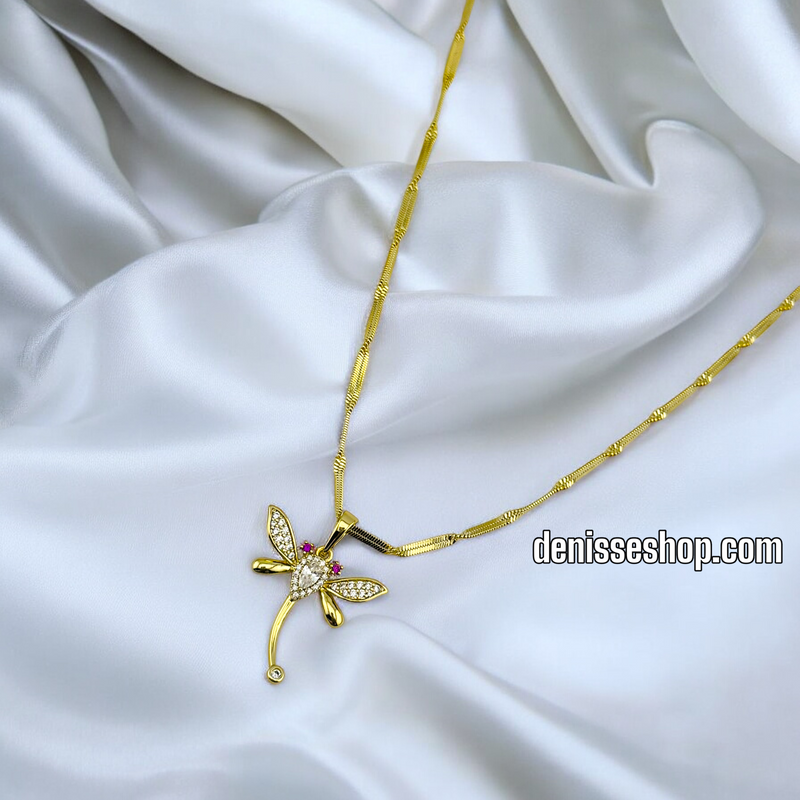 14K DRAGONFLY NECKLACE 18&